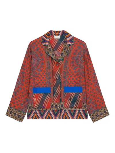 Pierre-louis Mascia Paisley-print Pocket Shirt In Multi