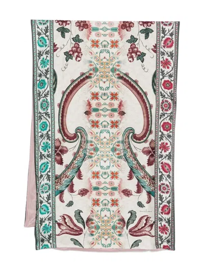 Pierre-louis Mascia Paisley-print Scarf In Neutral