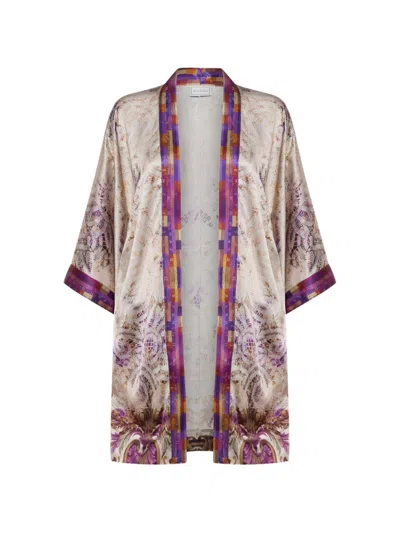 Pierre-louis Mascia Paisley Print Silk Coat In Multi