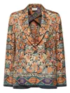 Pierre-louis Mascia Paisley-print Single-breasted Blazer In Brown