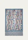 Pierre-louis Mascia Pallino Mixed Patterned Silk Scarf In 511953 101 18 Blu