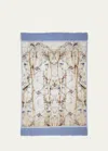 Pierre-louis Mascia Pallino Mixed Patterned Silk Scarf In 511955 101 18 Blu