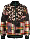 Pierre-louis Mascia Panelled-print-design Jacket In Braun