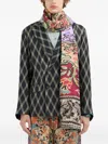 Pierre-louis Mascia Patchwork Floral Scarf In Multi