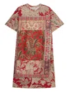 Pierre-louis Mascia Patchwork-print T-shirt In Red