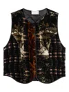 Pierre-louis Mascia Patchwork Waistcoat In Multi