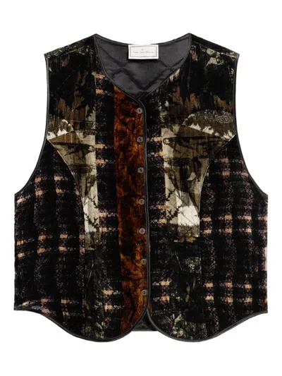 Pierre-louis Mascia Patchwork Waistcoat In Multi