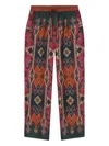 Pierre-louis Mascia Patterned Drawstring Trousers In Multi