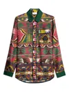 Pierre-louis Mascia Patterned Long-sleeved Shirt In Multi
