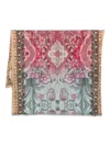 Pierre-louis Mascia Patterned Shawl Scarf In Blue