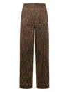 Pierre-louis Mascia Patterned Trousers In Brown