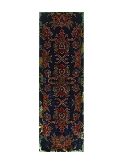 Pierre-louis Mascia Patterned Velvet Scarf