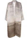 Pierre-louis Mascia Landscape-print Wool Coat In Brown