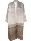 Pierre-louis Mascia Landscape-print Wool Coat In Brown