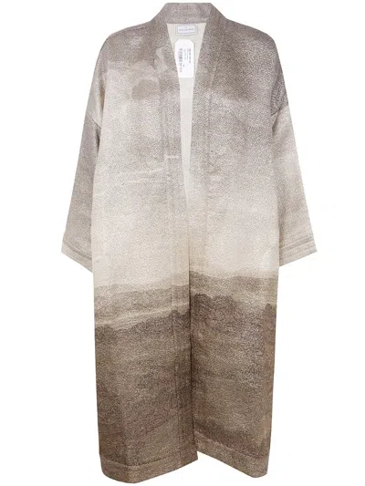 Pierre-louis Mascia "pax" Kimono Jacket Clothing In Brown