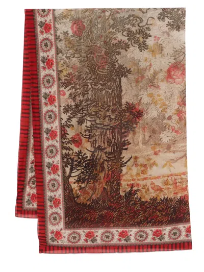 Pierre-louis Mascia Piattina Scarf In Brown