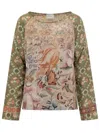 Pierre-louis Mascia Pierre Louis Mascia Blouse With Floral Print In Multi