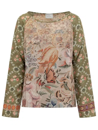 Pierre-louis Mascia Pierre Louis Mascia Blouse With Floral Print In Multi