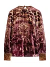 Pierre-louis Mascia Velvet Blouse In Multi