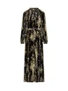 Pierre-louis Mascia Pierre Louis Mascia Velvet Long Dress In Multi