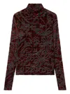 Pierre-louis Mascia Pillow Floral-pattern High-neck Top In Multi