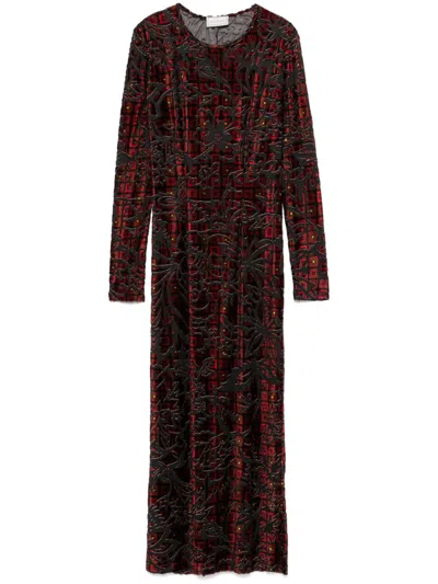Pierre-louis Mascia Pillow Midi Dress In Black