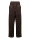 Pierre-louis Mascia Pleated-front Floral-print Trousers In Multi