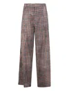 Pierre-louis Mascia Pleated Houndstooth Trousers In Multi