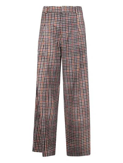 PIERRE-LOUIS MASCIA PLEATED HOUNDSTOOTH TROUSERS
