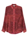 Pierre-louis Mascia Print Pocket Shirt In Red