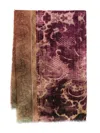Pierre-louis Mascia Pierre Louis Mascia Printed Cashmere Scarf In Purple