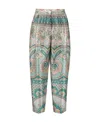 Pierre-louis Mascia Patterned Silk Trousers In Nude