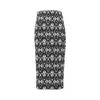 Pierre-louis Mascia Printed Chenille Pencil Skirt In Black
