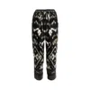 Pierre-louis Mascia Printed Chenille Tapered Pants In Multi