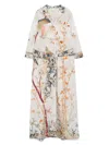 Pierre-louis Mascia Printed Maxi Dress In Neutrals