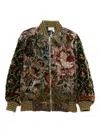 Pierre-louis Mascia Pierre Louis Mascia Printed Silk Blend Bomber Jacket In Multi