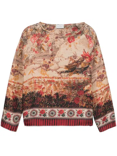 PIERRE-LOUIS MASCIA PIERRE-LOUIS MASCIA PRINTED SILK BLOUSE