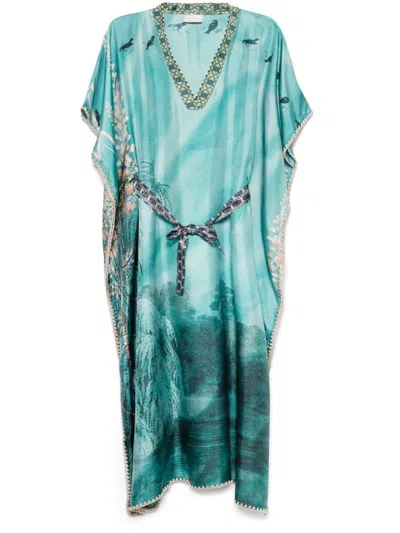 PIERRE-LOUIS MASCIA PIERRE-LOUIS MASCIA PRINTED SILK KAFTAN