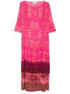 Pierre-louis Mascia Pierre Louis Mascia Printed Silk Maxi Dress