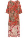 Pierre-louis Mascia Pierre Louis Mascia Printed Silk Maxi Dress