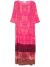 Pierre-louis Mascia Pierre Louis Mascia Printed Silk Maxi Dress