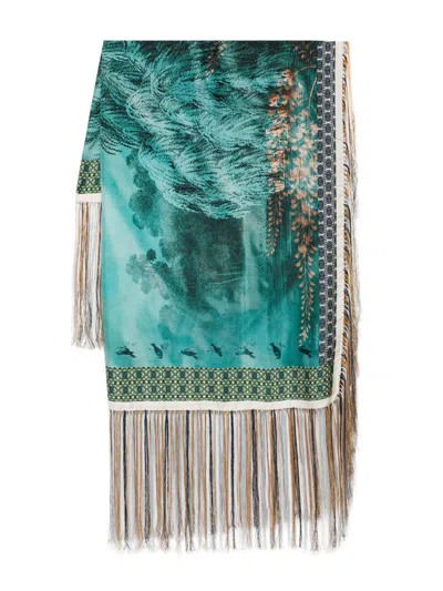Pierre-louis Mascia Pierre Louis Mascia Printed Silk Scarf In Multi