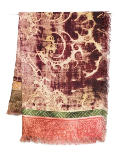 Pierre-louis Mascia Pierre Louis Mascia Printed Silk Scarf In Multi