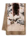 Pierre-louis Mascia Printed Silk Scarf In Neutral