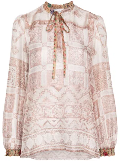 PIERRE-LOUIS MASCIA PIERRE LOUIS MASCIA PRINTED SILK SHIRT