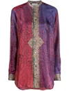 Pierre-louis Mascia Pierre Louis Mascia Printed Silk Shirt
