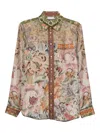 Pierre-louis Mascia Pierre Louis Mascia Printed Silk Shirt In Animal Print