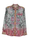 Pierre-louis Mascia Pierre Louis Mascia Printed Silk Shirt In Multi