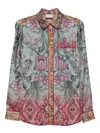 Pierre-louis Mascia Pierre Louis Mascia Printed Silk Shirt