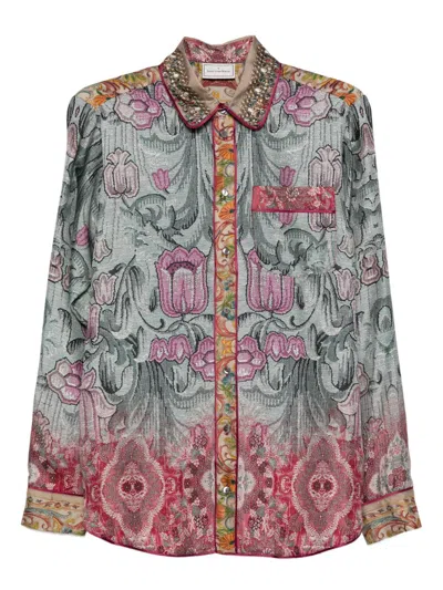 PIERRE-LOUIS MASCIA PRINTED SILK SHIRT